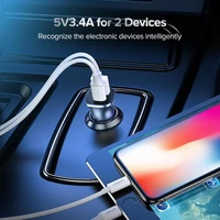 Punjač UGREEN za automobil, USB + USB-C, PD 18W, kutija, sivi