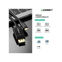 Kabel UGREEN USB-C u DP 4K (DisplayPort), 1,5m, vrećica
