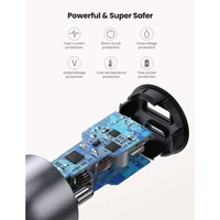 Punjač UGREEN za automobil, USB + USB-C, PD 36W, kutija, sivi