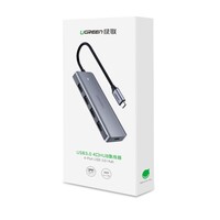 Hub UGREEN USB-C, 4 priključka, kutija