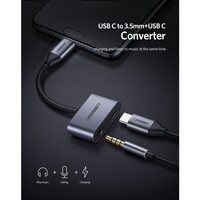 Adapter UGREEN USB-C na 3,5mm + USB-C Hub, kutija