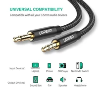 Kabel UGREEN audio 3,5mm, 1m, vrećica, crni
