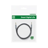 Kabel UGREEN audio 3,5mm, 1m, vrećica, crni