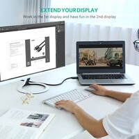 Kabel UGREEN DP na HDMI, 4K@30Hz, 5m, vrećica