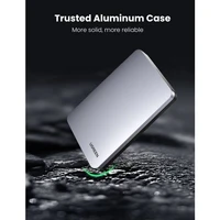 Kućište UGREEN 2,5'' SATA, s USB-C - USB-A kabelom, kutija, srebrni
