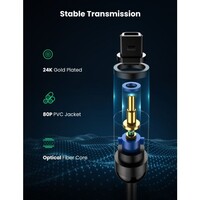 Kabel UGREEN Toslink optički, 1,5m, vrećica