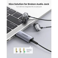 Zvučna kartica UGREEN USB vanjska, USB na 3,5mm audio, kutija