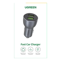 Punjač UGREEN za automobil, 2x USB QC 3.0, 36W (10144), kutija
