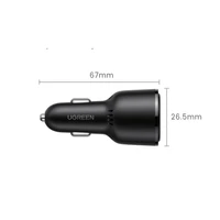 Punjač UGREEN za automobil, 69W, USB + USB-C, kutija
