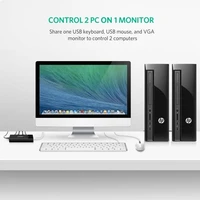 Prekidač UGREEN VGA 2x1 KVM, kutija