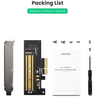 Adapter UGREEN M.2 PCIe NVME na PCIe 3.0 x4/x8/x16, kutija