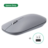 Miš UGREEN bežični, tih, tanak, lagan, 2.4GHz, 400DPI, kutija, svijetlosivi