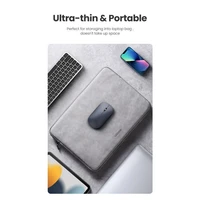 Miš UGREEN bežični, tih, tanak, lagan, 2.4GHz, 400DPI, kutija, svijetlosivi