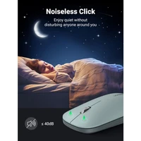 Miš UGREEN bežični, tih, tanak, lagan, 2.4GHz, 400DPI, kutija, zeleni