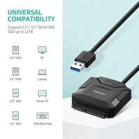Adapter UGREEN USB 3.0 na SATA, za 2,5"/3,5" HDD/SSD