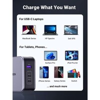 Punjač UGREEN Nexode 140W, 3 porta, USB-C, PD 3.1, GaN