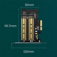 Kartica UGREEN 70504 M.2 NVME na PCI-E 3.0, s podrškom za M.2 SATA
