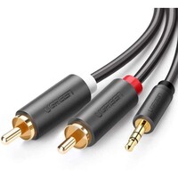 Kabel UGREEN audio 3,5mm na 2x RCA, 2m (10510)
