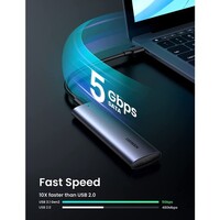 Kućište UGREEN M.2 SATA SSD, USB 3.1 Gen2, aluminijsko
