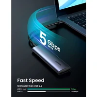 Kućište UGREEN M.2 SATA SSD, USB 3.1 Gen2, aluminijsko