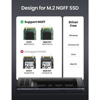 Kućište UGREEN M.2 SATA SSD, USB 3.1 Gen2, aluminijsko
