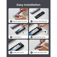 Kućište UGREEN M.2 SATA SSD, USB 3.1 Gen2, aluminijsko