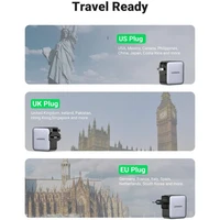 Punjač UGREEN Nexode 65W, USB-A + USB-C, GaN II, PD 3.0