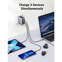 Punjač UGREEN Nexode 65W, USB-A + USB-C, GaN II, PD 3.0