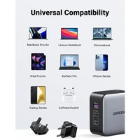 Punjač UGREEN Nexode 65W, USB-A + USB-C, GaN II, PD 3.0