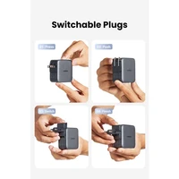 Punjač UGREEN Nexode 65W, USB-A + USB-C, GaN II, PD 3.0