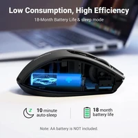 Miš UGREEN bežični, ergonomski, tih, s bočnim tipkama