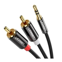 Kabel UGREEN audio 3,5mm muški na 2RCA muški, 2m - 10584