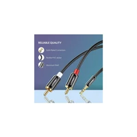 Kabel UGREEN audio 3,5mm muški na 2RCA muški, 2m - 10584