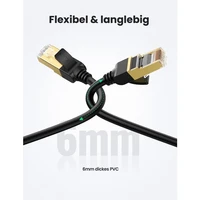 Kabel UGREEN Cat7 RJ45 Gigabit Ethernet, 10Gbps, 600Mhz, 1m, vrećica