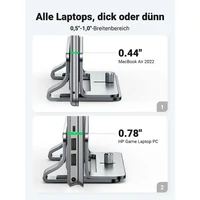 Stalak UGREEN aluminijski, vertikalni, za laptop (MacBook Pro/Air, iPad i dr.)