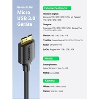 Kabel UGREEN USB 3.0, USB-A na Micro-B, 1m