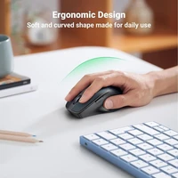 Miš UGREEN bežični, Bluetooth 5.0 + 2.4GHz, USB prijamnik, 5 tipki, za MacBook, PC, desktop, Chromebook