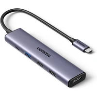 Hub UGREEN USB-C 5u1, HDMI 4K, 100W, 4K@30Hz HDMI