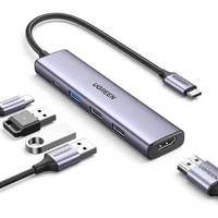 Hub UGREEN USB-C 5u1, HDMI 4K, 100W, 4K@30Hz HDMI Hub UGREEN USB-C 5u1, HDMI 4K, 100W, 4K@30Hz HDMI