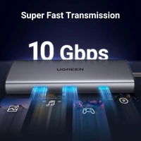 Hub UGREEN USB-C 7u1 (10Gbps USB 3.2, 4K@30Hz HDMI)