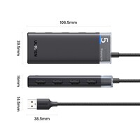 Hub UGREEN USB 3.0 s 4 priključka, 5Gbps