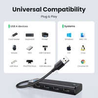 Hub UGREEN USB 3.0 s 4 priključka, 5Gbps