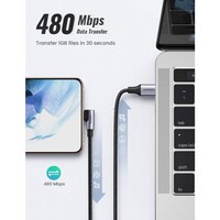 Kabel UGREEN USB-C kutni na USB-C kutni, 60W, 3m