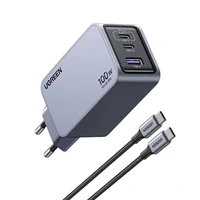 Punjač UGREEN Nexode Pro 100W GaN, 3 porta, s uključenim kabelom USB-C 100W, 1,5m