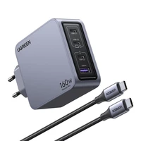 Punjač UGREEN Nexode Pro 160W GaN, 4 porta, s uključenim kabelom USB-C 240W, 1,5m