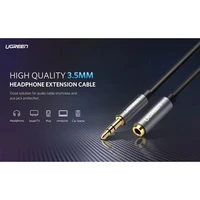 Kabel UGREEN audio produžni, 3,5mm muški na 3,5mm ženski, 1.5m