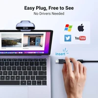 Web kamera UGREEN Full-HD s dvostrukim mikrofonom, 1080P, 30fps