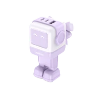 Punjač UGREEN Nexode Robot GaN, 65W, ljubičasti