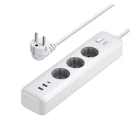 Utičnica UGREEN zaštitna, 3x Schuko + 2x USB-A + 1x USB-C, 2m