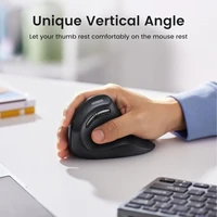 Miš UGREEN bežični, ergonomski, vertikalni, Bluetooth + Wi-Fi